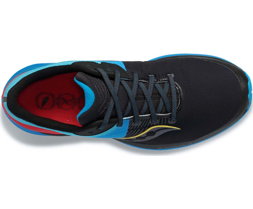 Women's Saucony Guide 14 Runshield Running Shoes Black / Blue / Red | Singapore 149LISH